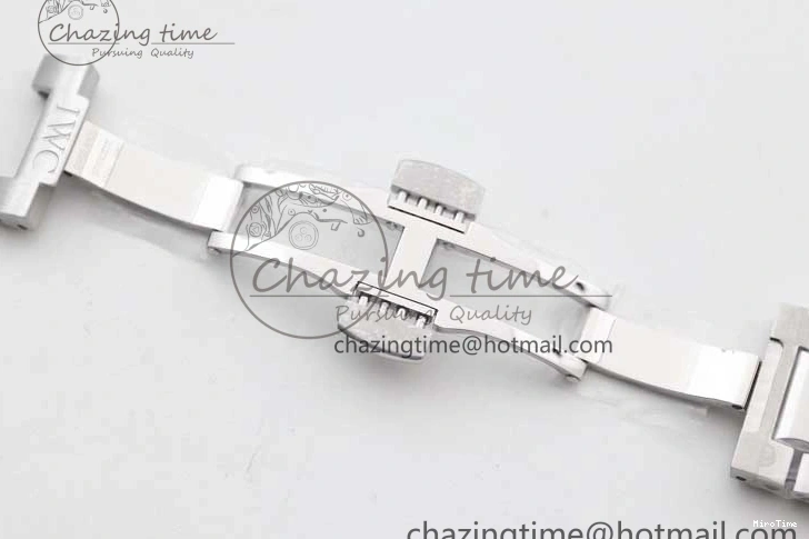 MIROTIME 0315 FastDry Portugieser Chronograph IW371615 ZF Best Edition Green Dial on SS Bracelet A7750 (Slim Movement) 7038